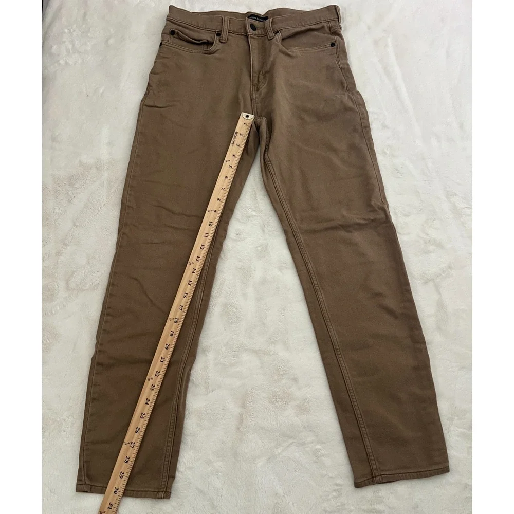 Banana Republic Mens 32x32 Brown Slim Straight Stretch Chino Pants